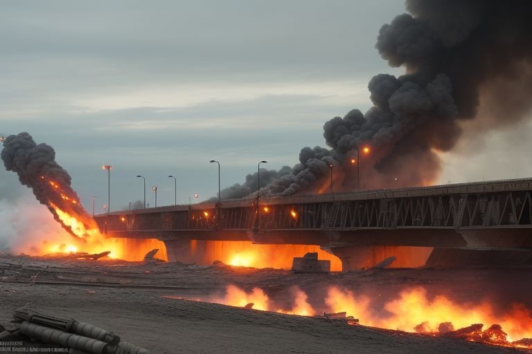 Ukraine destroys key Russian bridge, disrupting supply lines and escalating conflict